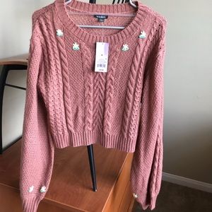 NWT cropped sweater